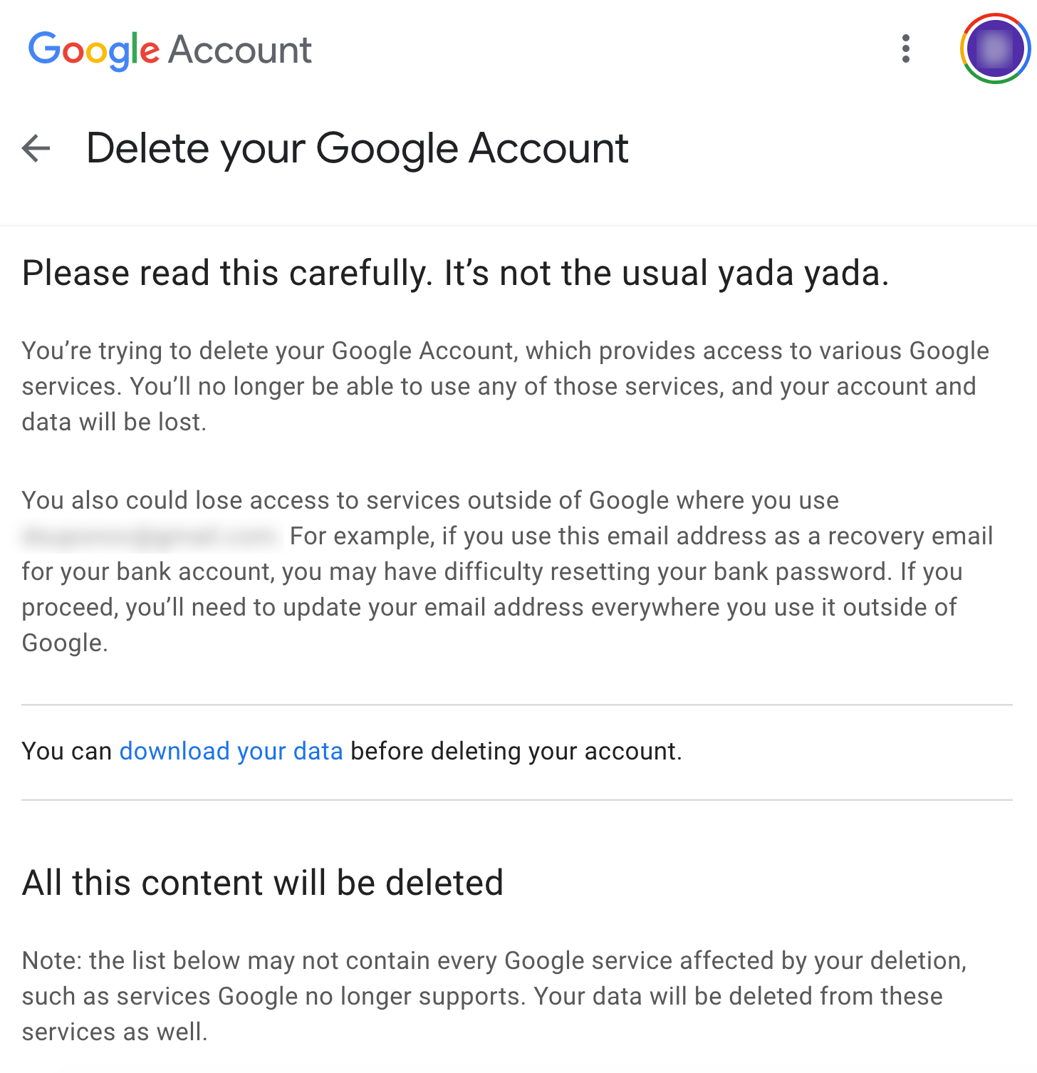 how to cancel google domain name